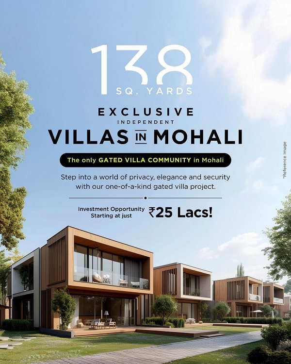 Pre-Launch Independent House Villas in Sector 110 Mohali